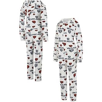Women's Concepts Sport Cream Chicago Bears Docket Hoodie Full-Zip Union Suit