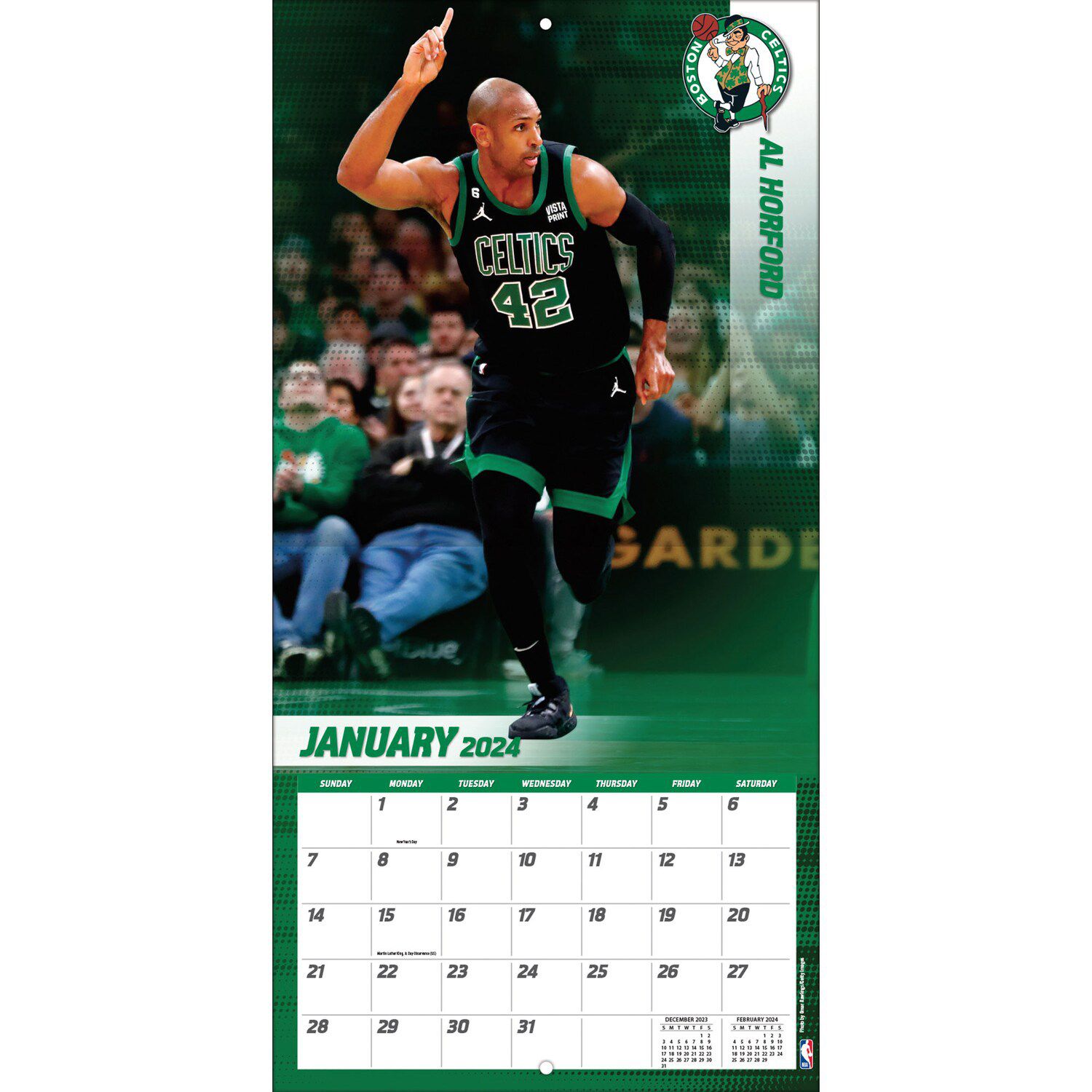 Boston Celtics 2024 12'' X 12'' Team Wall Calendar