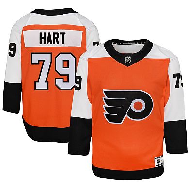 Youth Carter Hart Burnt Orange Philadelphia Flyers Home Premier Player Jersey