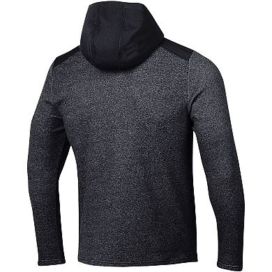 Men's Under Armour Black Maryland Terrapins Survivor Fleece Hoodie Quarter-Zip Jacket