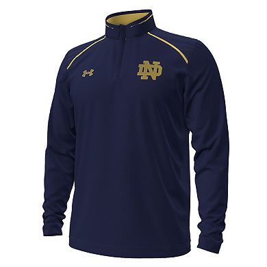 Men's Under Armour Navy Notre Dame Fighting Irish 2023 Aer Lingus College Football Classic Quarter-Zip Pullover Top