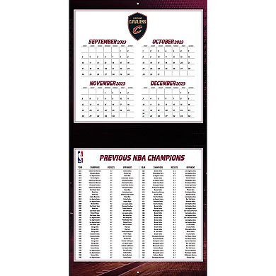 Cleveland Cavaliers 2024 12'' x 12'' Team Wall Calendar