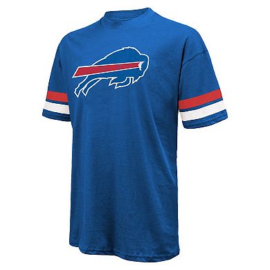 Men's Majestic Threads Josh Allen Royal Buffalo Bills Name & Number Oversize Fit T-Shirt