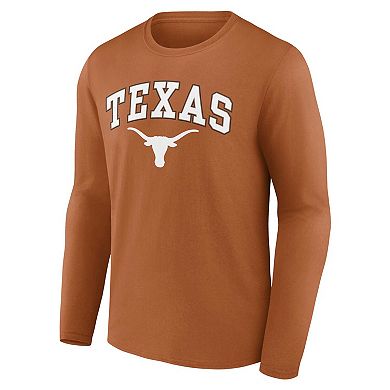 Men's Fanatics Branded Texas Orange Texas Longhorns Campus Long Sleeve T-Shirt