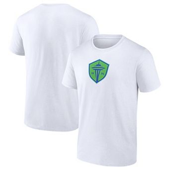 Men's Fanatics Branded White Seattle Sounders FC Primary Logo T-Shirt