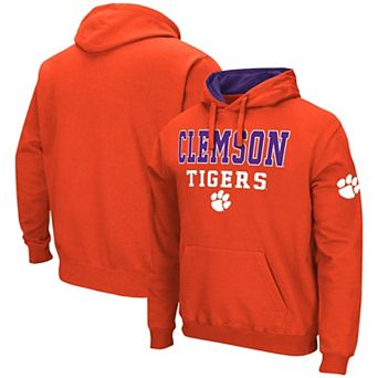 Men's Colosseum Orange Clemson Tigers Sunrise Pullover Hoodie