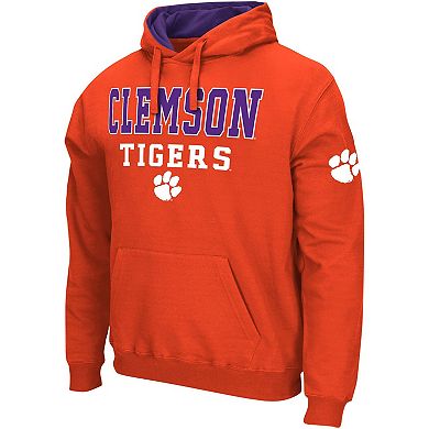 Men's Colosseum Orange Clemson Tigers Sunrise Pullover Hoodie