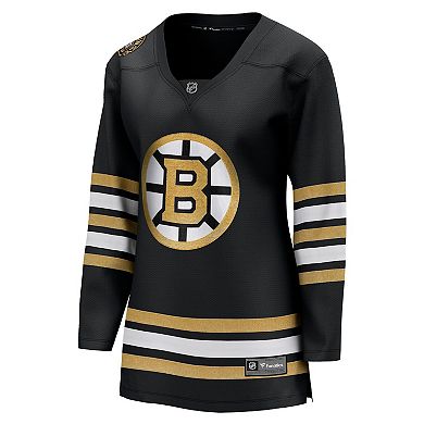 Women's Fanatics Branded Black Boston Bruins 100th Anniversary Premier Breakaway Jersey