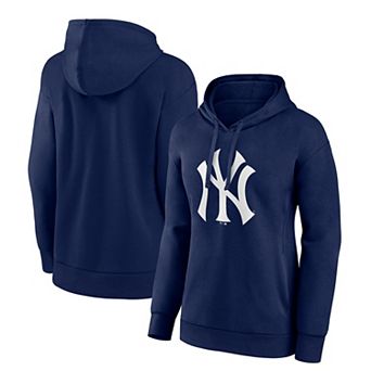 Women's Fanatics Branded Navy New York Yankees Logo Pullover Hoodie