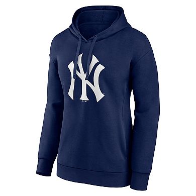 Women's Fanatics Branded Navy New York Yankees Logo Pullover Hoodie