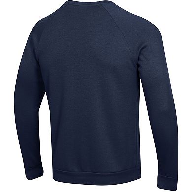 Men's Under Armour Navy Notre Dame Fighting Irish Coaches Rival Raglan Pullover Sweatshirt