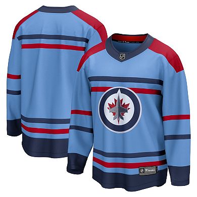 Men's Fanatics Branded  Light Blue Winnipeg Jets Anniversary Premier Breakaway Jersey