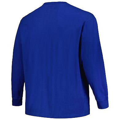 Men's Profile Royal Air Force Falcons Big & Tall Color Arch Long Sleeve T-Shirt