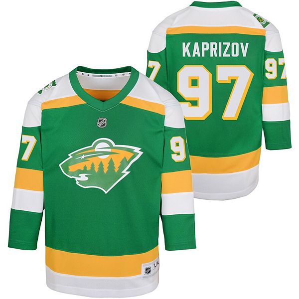 Youth Kirill Kaprizov Green Minnesota Wild 2023/24 Alternate Replica