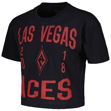 Women's Stadium Essentials  Black Las Vegas Aces City Year Cropped T-Shirt
