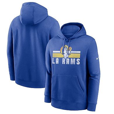 Men's Nike Royal Los Angeles Rams Club Fleece Pullover Hoodie