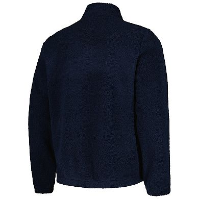 Men's G-III Sports by Carl Banks Navy Michigan Wolverines Pinch Runner Half-Zip Top