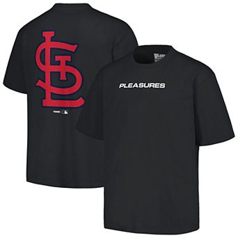Men's PLEASURES Black St. Louis Cardinals Ballpark T-Shirt