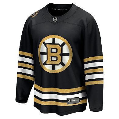 Men's Fanatics Branded  Black Boston Bruins 100th Anniversary Premier Breakaway Jersey