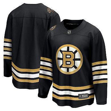 Men's Fanatics Branded  Black Boston Bruins 100th Anniversary Premier Breakaway Jersey