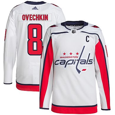 Men's adidas Alexander Ovechkin White Washington Capitals Away Captain Primegreen Authentic Player Jersey