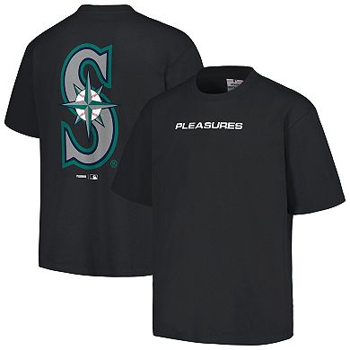 Men's PLEASURES Black Seattle Mariners Ballpark T-Shirt
