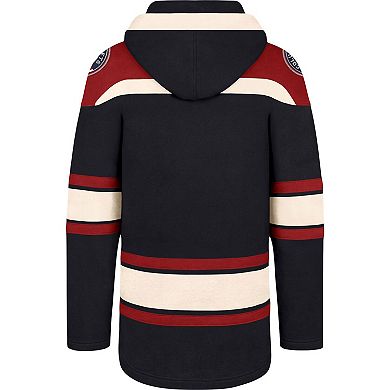 Men's '47 Navy Columbus Blue Jackets Superior Lacer Pullover Hoodie