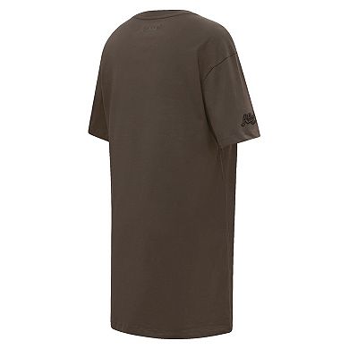 Women's Pro Standard Brown Atlanta Braves Neutral T-Shirt Dress
