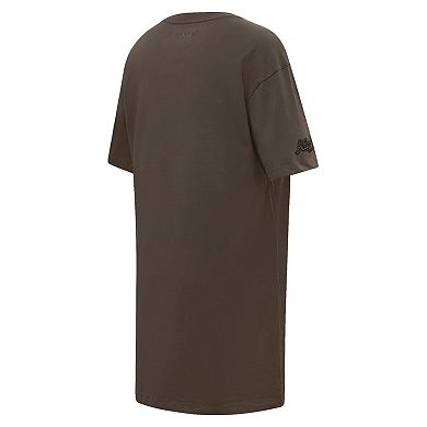 Plus Size Pro Standard Brown Atlanta Braves Neutral T-Shirt Dress