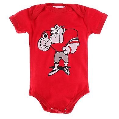 Infant Red Georgia Bulldogs Big Logo Bodysuit