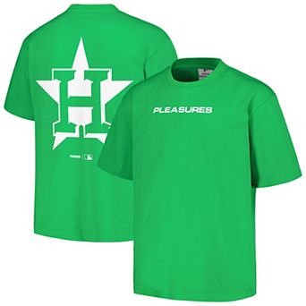 Men's PLEASURES Green Houston Astros Ballpark T-Shirt