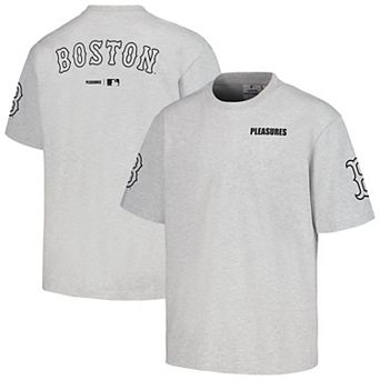 Men's PLEASURES Gray Boston Red Sox Team T-Shirt