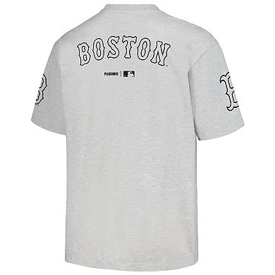 Men's PLEASURES Gray Boston Red Sox Team T-Shirt