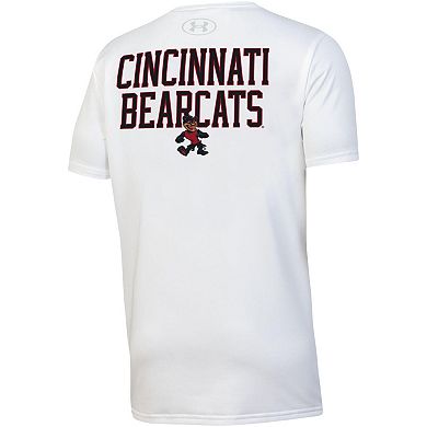 Youth Under Armour White Cincinnati Bearcats Gameday Oversized Logo Performance T-Shirt