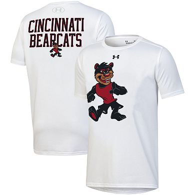 Youth Under Armour White Cincinnati Bearcats Gameday Oversized Logo Performance T-Shirt