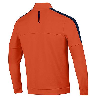 Men's Under Armour Orange Auburn Tigers Midlayer Half-Zip Jacket