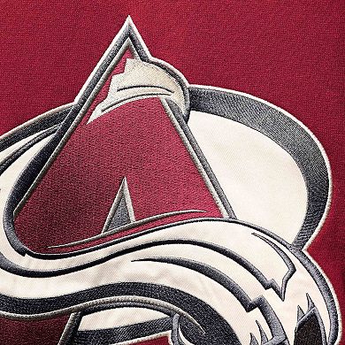 Men's '47 Nathan MacKinnon Burgundy Colorado Avalanche Player Name & Number Lacer Pullover Hoodie