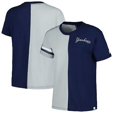 Women's Starter  Navy/Gray New York Yankees Power Move T-Shirt