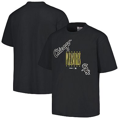 Men's PLEASURES Black Chicago White Sox Repurpose T-Shirt
