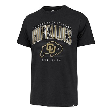Men's '47 Black Colorado Buffaloes Arch Logo Franklin T-Shirt