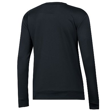 Women's Under Armour Black/White South Carolina Gamecocks Colorblock Pullover Sweatshirt