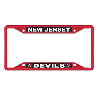 WinCraft New Jersey Devils Chrome Colored License Plate Frame