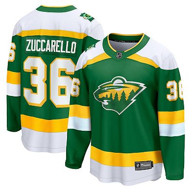 Men's Fanatics Branded Mats Zuccarello Green Minnesota Wild 2023/24 Alternate Premier Breakaway Player Jersey