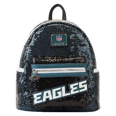 Loungefly Philadelphia Eagles Sequin Mini Backpack