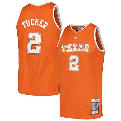 Men's Mitchell & Ness PJ Tucker Texas Orange Texas Longhorns 2005-06 College Vault Player Swingman Jersey