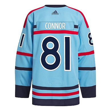 Men's adidas Kyle Connor Light Blue Winnipeg Jets Anniversary Primegreen Authentic Player Jersey