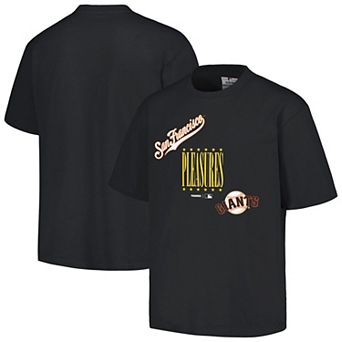 Men's PLEASURES Black San Francisco Giants Repurpose T-Shirt