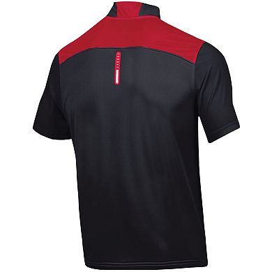 Men's Under Armour Black Maryland Terrapins Motivate Half-Zip Jacket