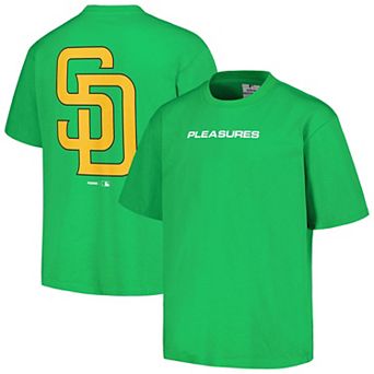 Men's PLEASURES Green San Diego Padres Ballpark T-Shirt