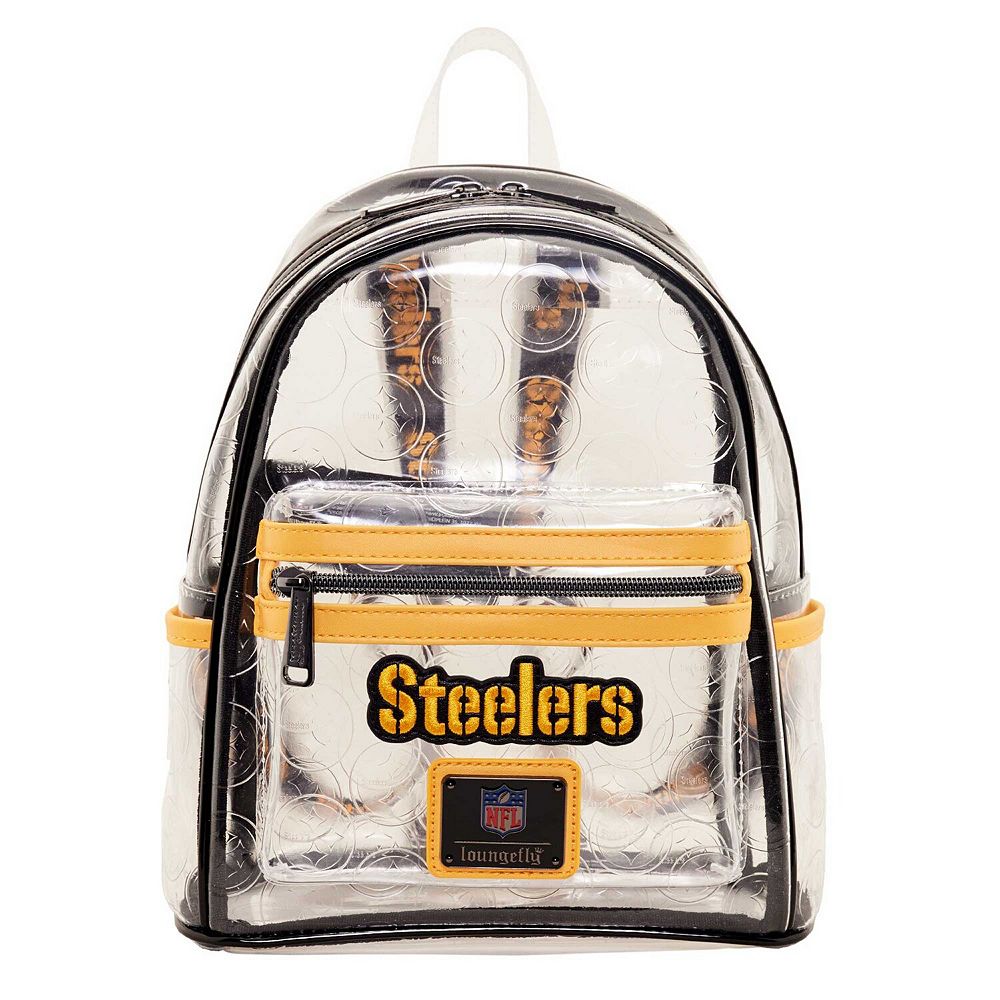 Loungefly Pittsburgh Steelers Clear Mini Backpack Loungefly Pittsburgh Steelers Clear Mini Backpack
